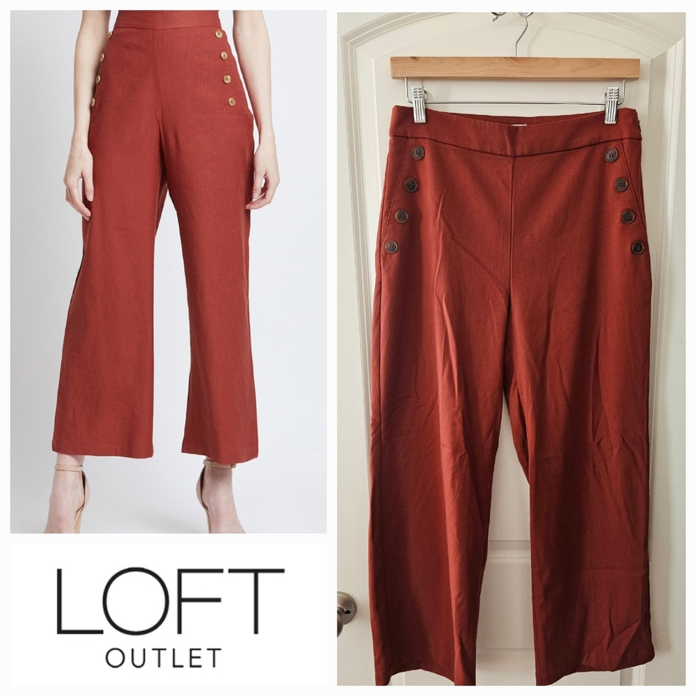 Loft Outlet High Rise Wide Leg